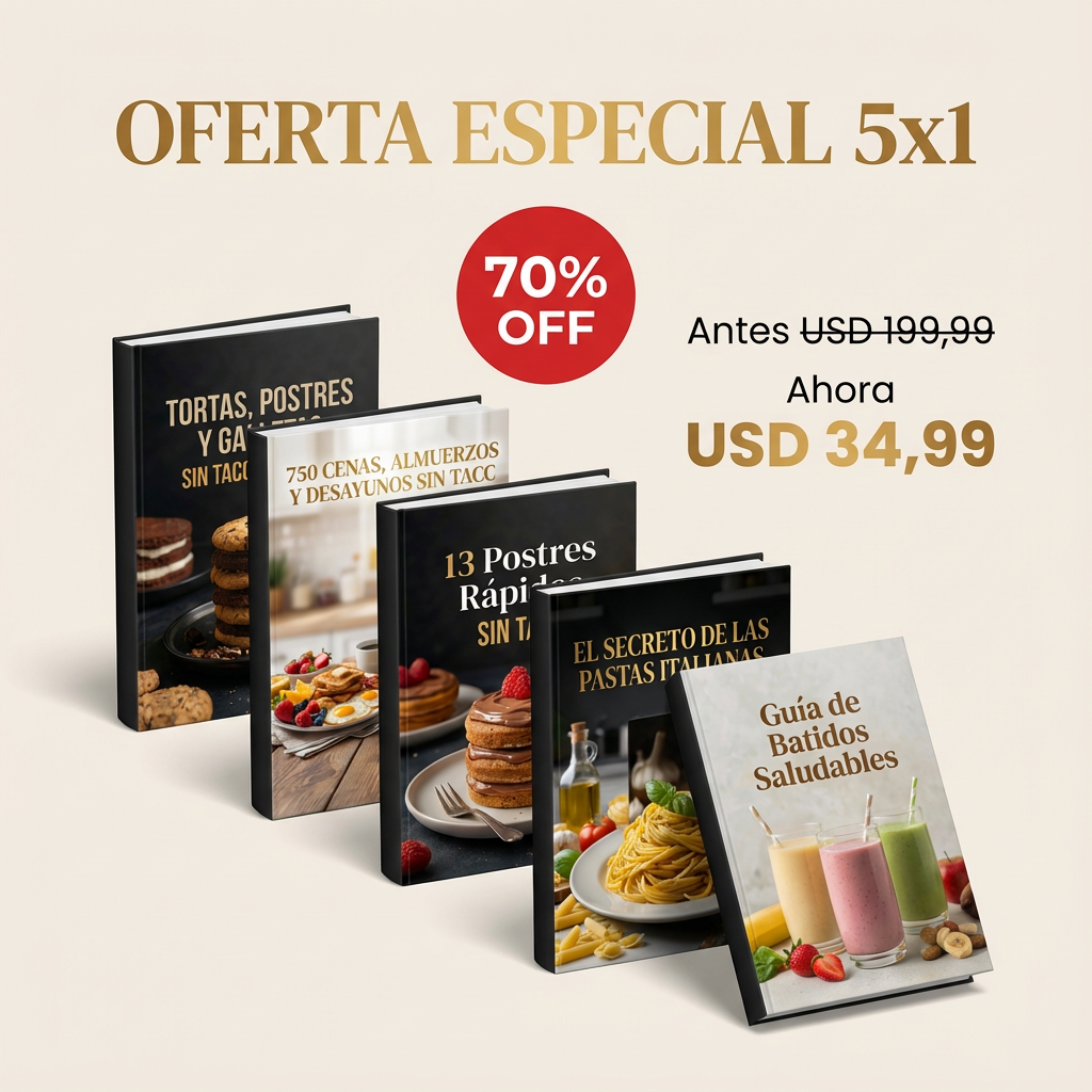 Pack Premium +1.000 Recetas Sin Gluten