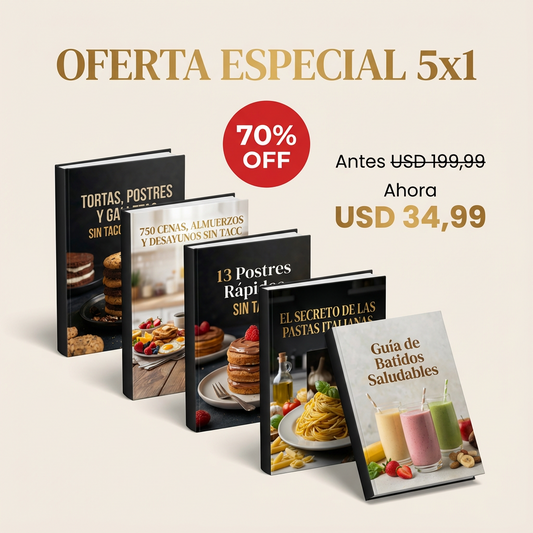 Pack Premium +1.000 Recetas Sin Gluten
